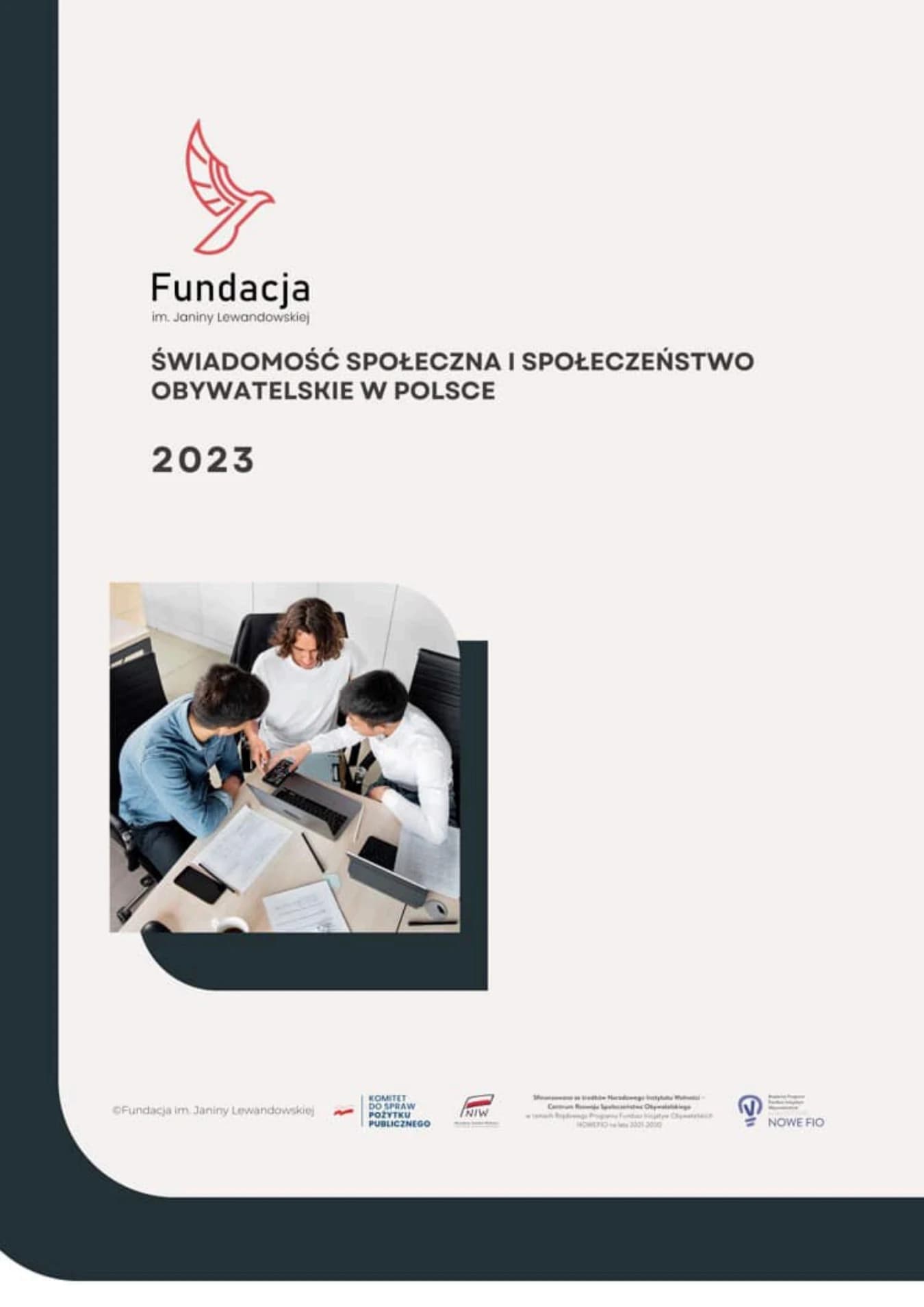 Okładka publikacji: Świadomość społeczna i społeczeństwo obywatelskie w Polsce 2023