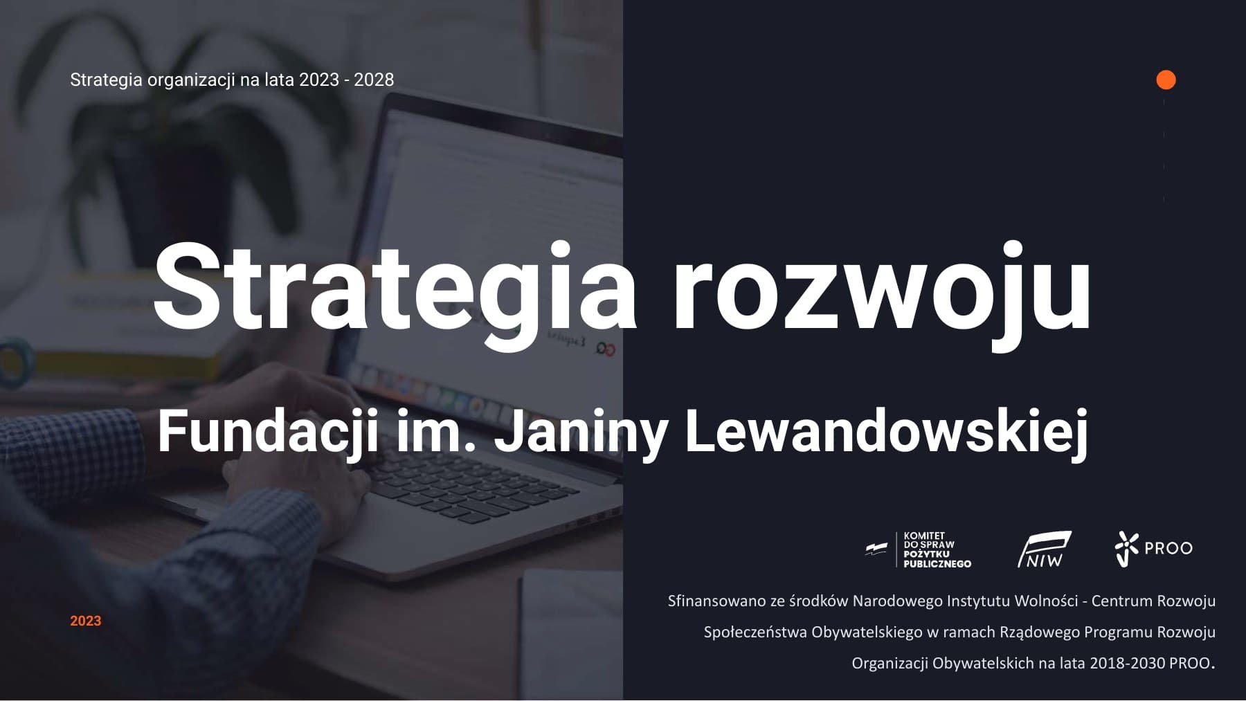 Okładka Strategii rozwoju Fundacji im. Janiny Lewandowskiej na lata 2023-2028